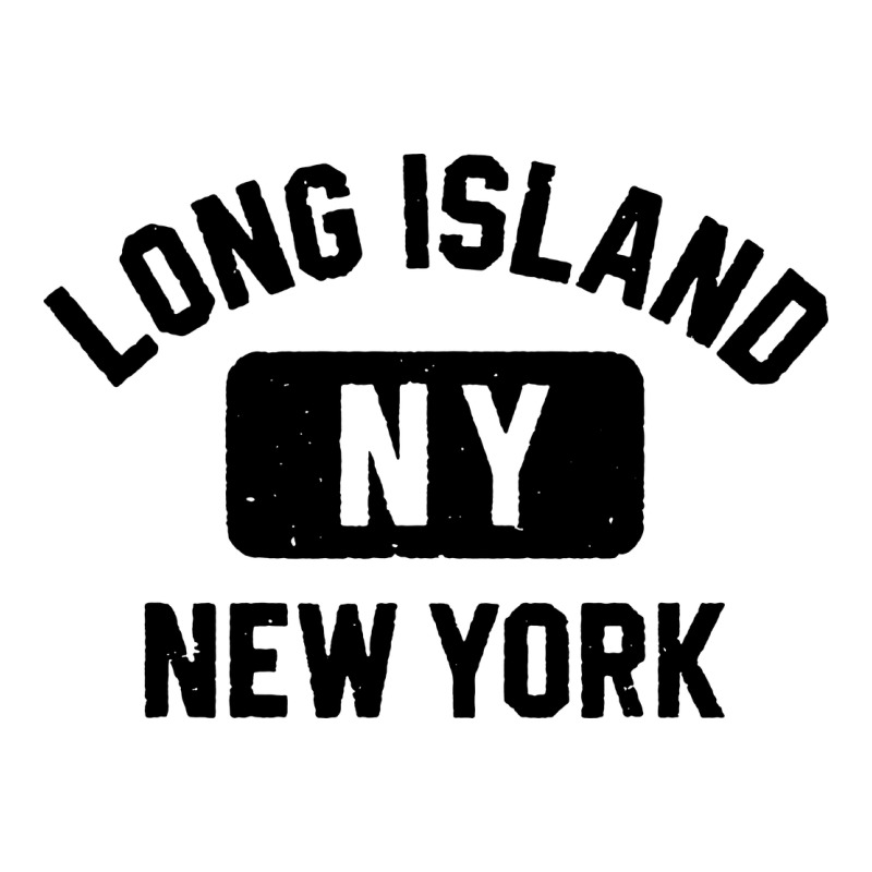 Long Island Ny Gym Style Distressed Amber Print Zipper Hoodie by artisFamous | Teevron