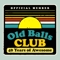 Mens Old Balls Club 40 Years Awesome Zipper Hoodie | Teevron
