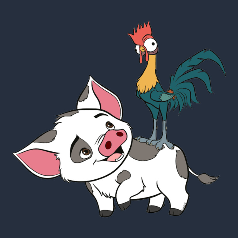 Hei Hei Rooster And Pig Funny Cartoon Zipper Hoodie by artisFamous | Teevron