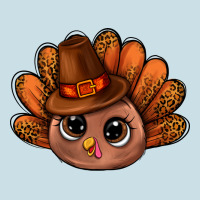 Turkey And Leopard Pattern And Thanksgiving Hat Bbs Ladies Tee | Teevron