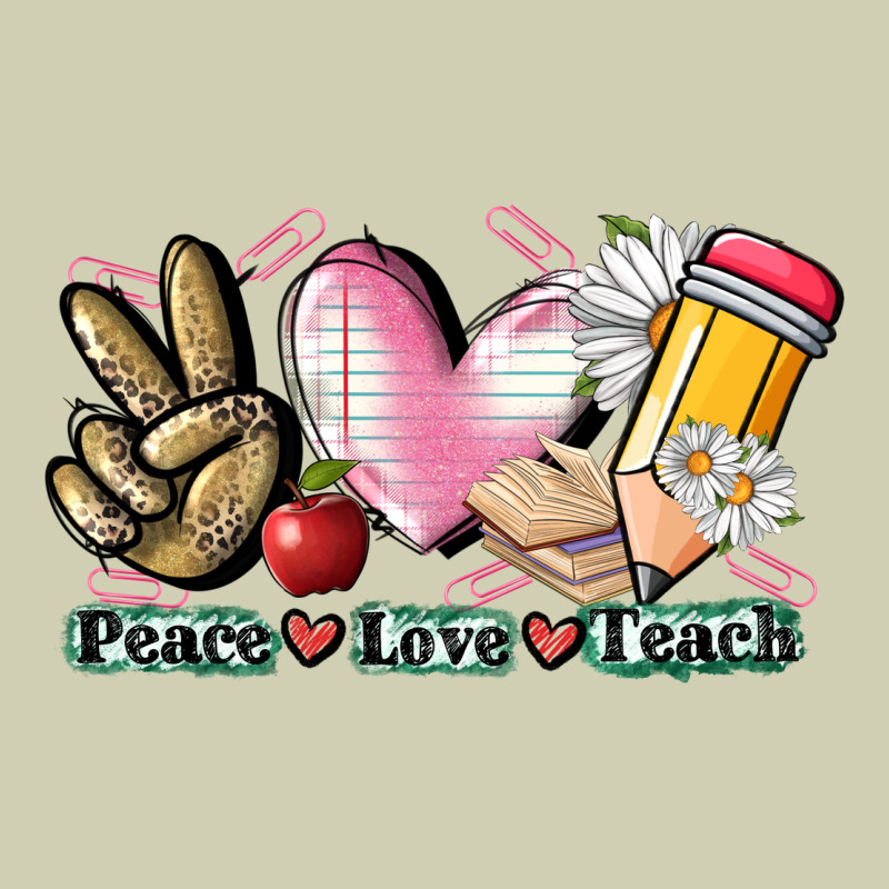 Peace Love Teach Heavy Core Tee by CowGirlArtShop | Teevron