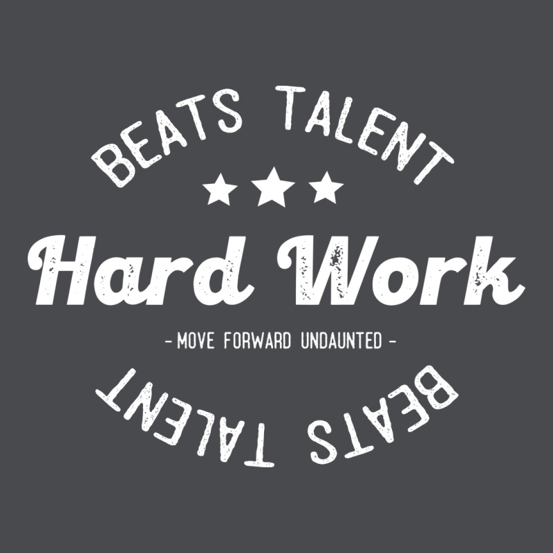 Hard Work Beats Talent Zipper Hoodie by artisFamous | Teevron