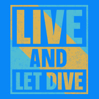 Live And Let Dive Retro Style Zipper Hoodie | Teevron