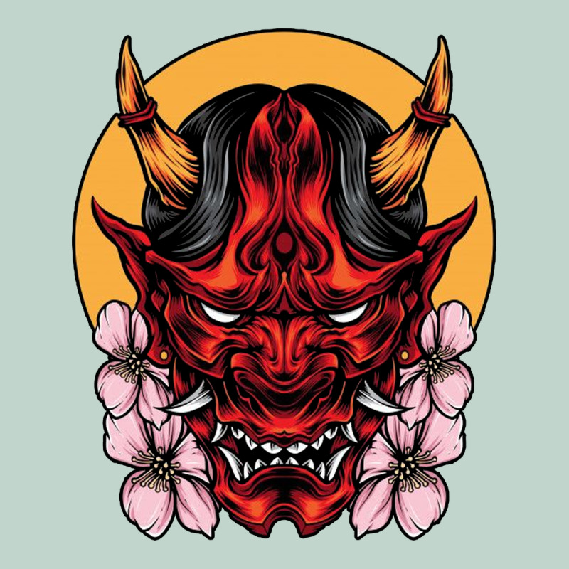 Demon Oni Mask Zipper Hoodie by artisFamous | Teevron