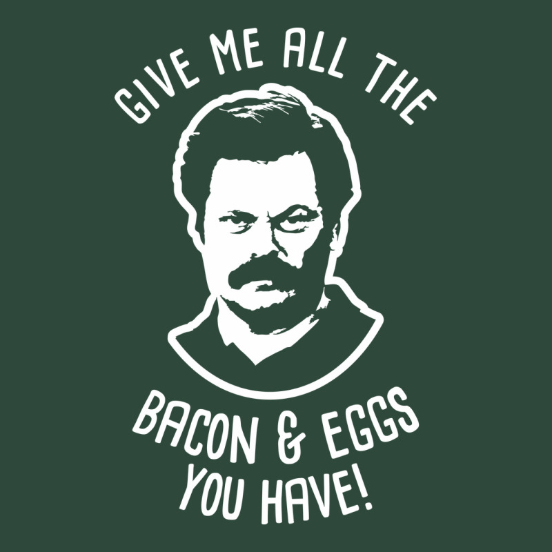 Ron Tv Show Parks Swanson - Bacon & Eggs Zipper Hoodie by artisFamous | Teevron