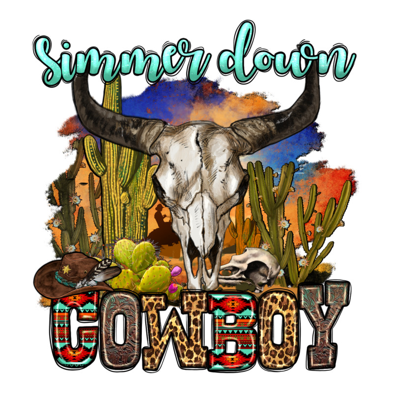 Simmer Down Cowboy Premium Tee by OliviaCreatesArt | Teevron