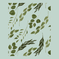 Watercolor Eucalyptus Pattern Zipper Hoodie | Teevron