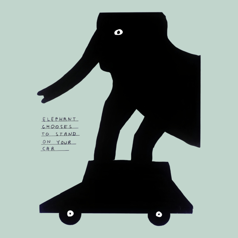 Elephant Black To Stand On Your Car Zipper Hoodie by artisFamous | Teevron