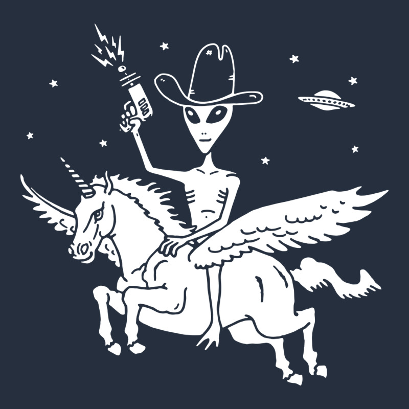 Alien Riding Unicorn  Cool Ufo Cowboy Zipper Hoodie by artisFamous | Teevron