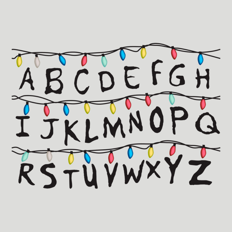 Stranger Lights Alphabet Zipper Hoodie by artisFamous | Teevron