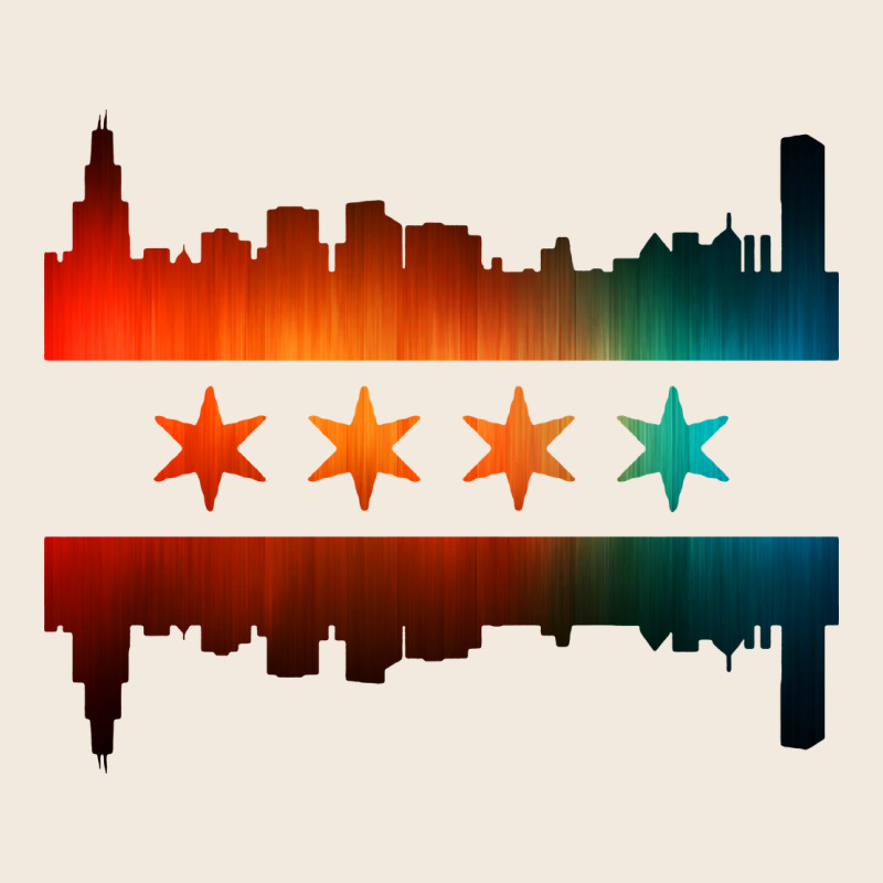 Chicago Flag Skyline Zipper Hoodie by artisFamous | Teevron