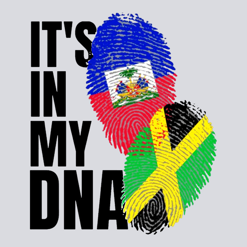 Jamaican And Haitian Mix Flag Dna Heritage Zipper Hoodie by artisFamous | Teevron