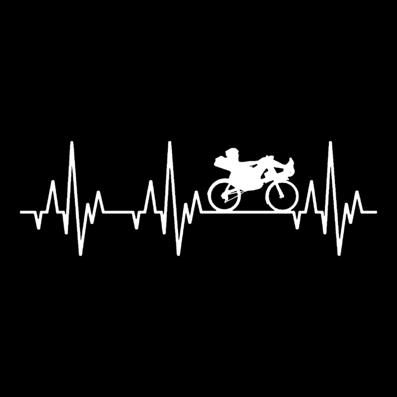 Heartbeat Recumbent Bicycle Bike Cyclist Biking Zipper Hoodie by artisFamous | Teevron