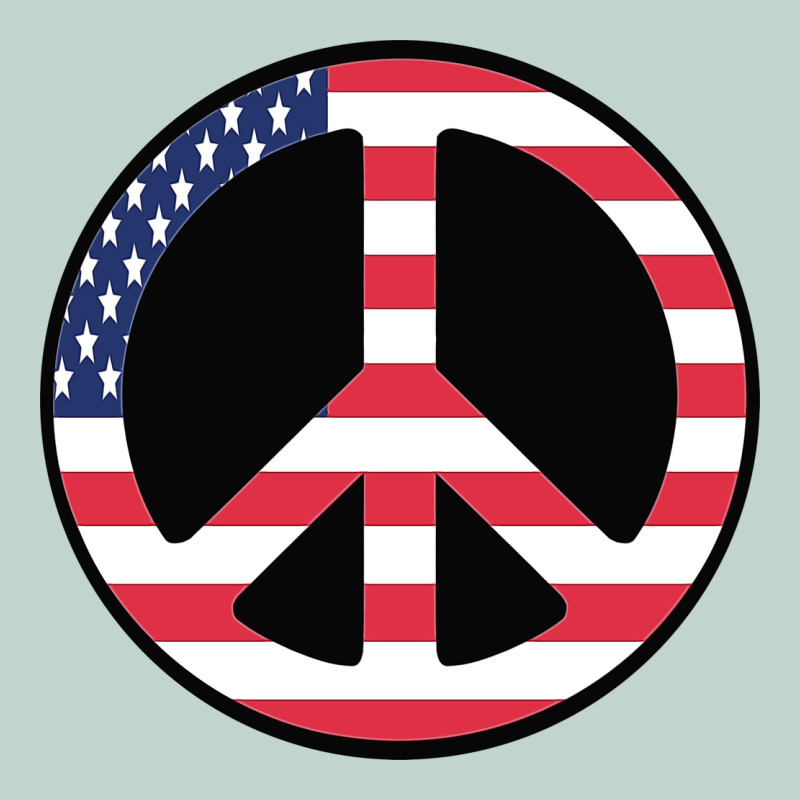United States Peace Symbol Zipper Hoodie by artisFamous | Teevron