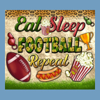 Eat Sleep Football Repeat Tumbler Urban Heavy Tee | Teevron