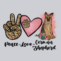 Peace Love German Shepherd Heavyweight Sweatshirt | Teevron