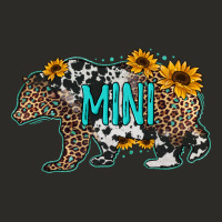 Baby Bear Mini Sunflowers Leopard Cowhide Mother's Day Heavy Core Tee | Teevron