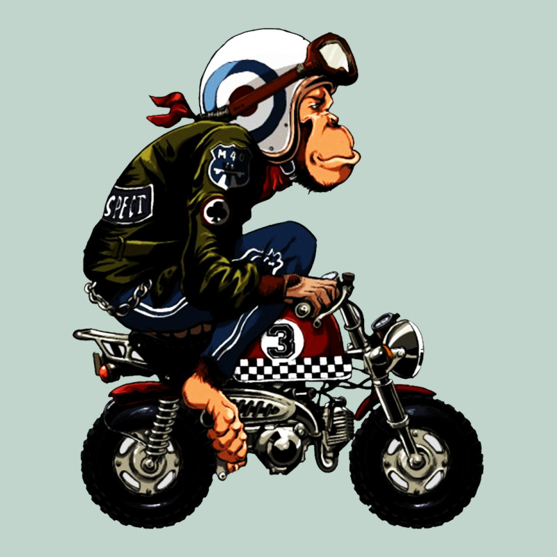 Monkey Bike Cartoon Zipper Hoodie by artisFamous | Teevron