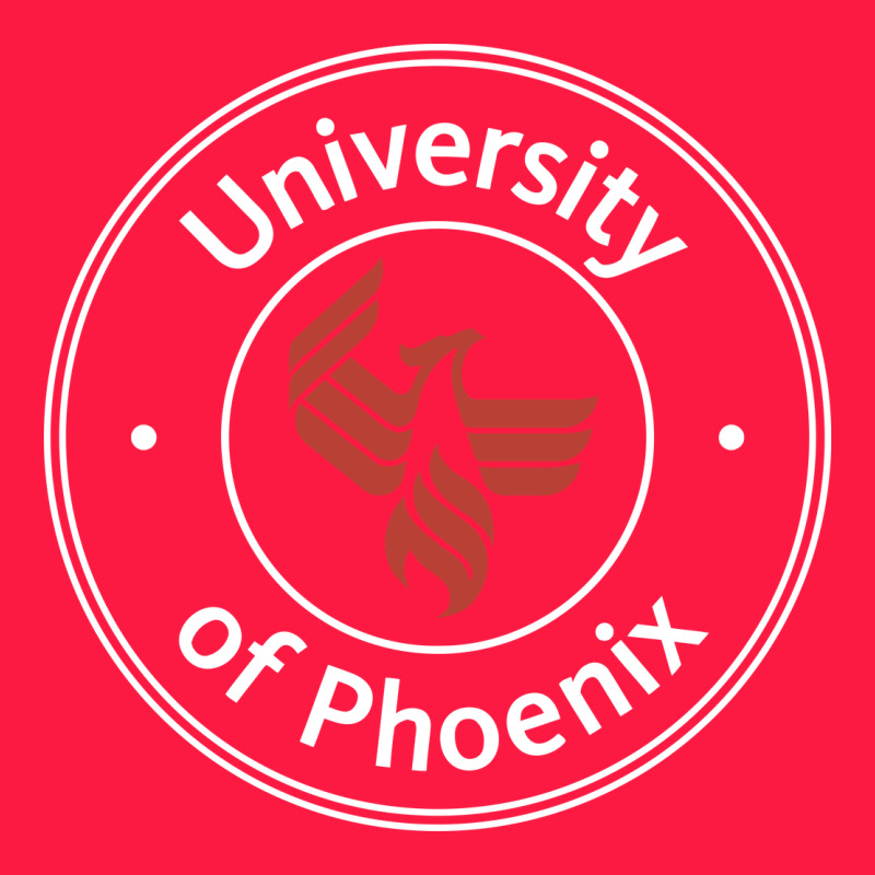 University Of Phoenix White Red Zipper Hoodie by artisFamous | Teevron