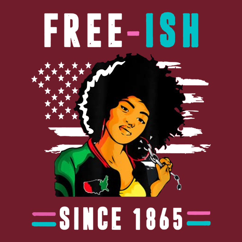 Juneteenth Free Ish Since 1865 Black Zipper Hoodie by artisFamous | Teevron