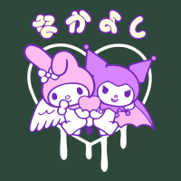 Melody And Kuromi Heart Zipper Hoodie | Teevron