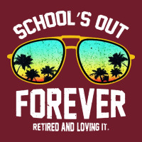 School Out Forever Retired Teacher Retro Summer Zipper Hoodie | Teevron