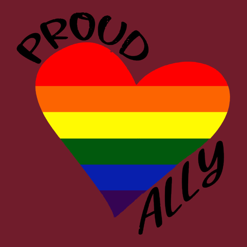 Proud Ally Lgbt Heart Gay Pride Month Zipper Hoodie by artisFamous | Teevron