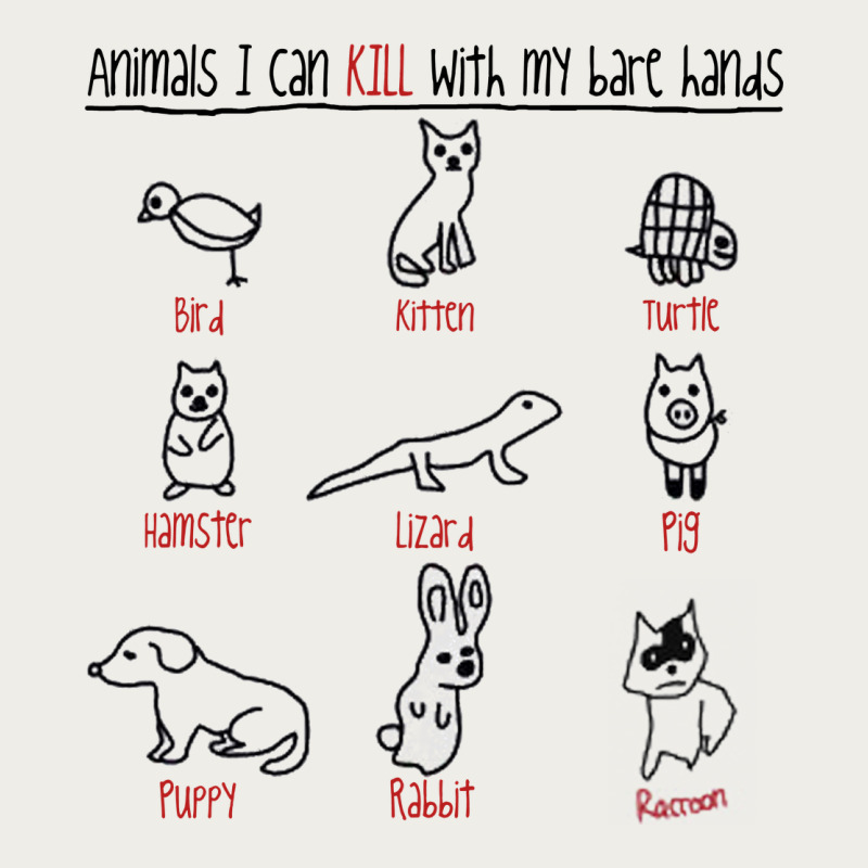 Animals I Can Kill With My Bare Hands Zipper Hoodie by artisFamous | Teevron
