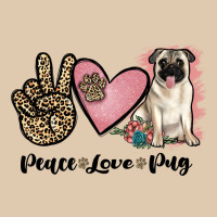Peace Love Pug Heavyweight Sweatshirt | Teevron