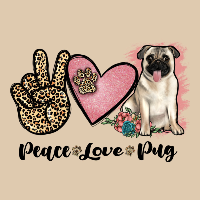 Peace Love Pug Heavyweight Sweatshirt by JahusDesignShop | Teevron