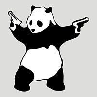 Banksy Panda Zipper Hoodie | Teevron