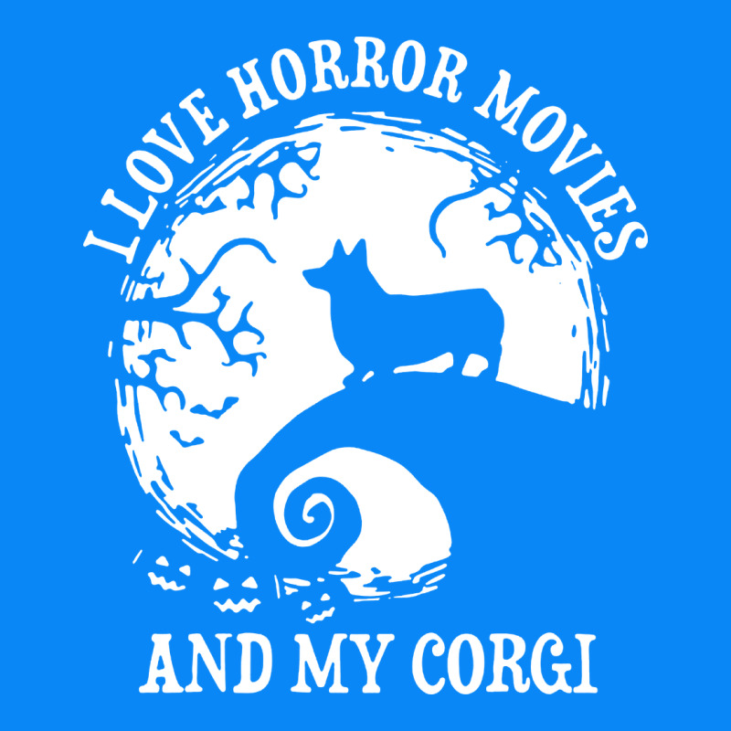 I Love Horror Movies And My Corgi Funny Corgi Zipper Hoodie by artisFamous | Teevron
