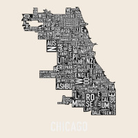 Chicago Typography Neighborhood Map Zipper Hoodie | Teevron