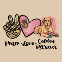 Peace Love Golden Retriever Heavyweight Sweatshirt | Teevron