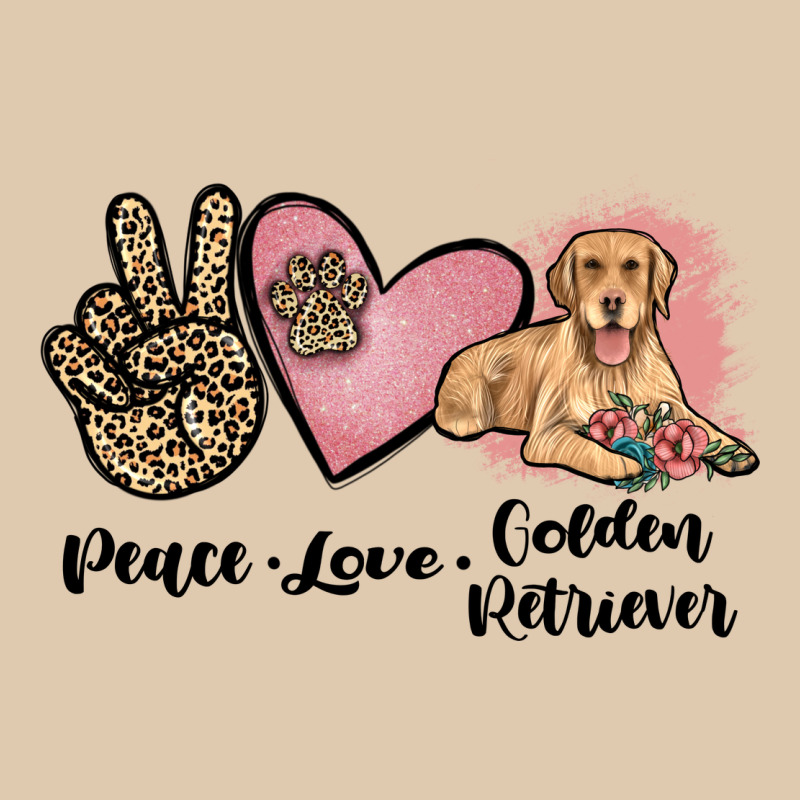 Peace Love Golden Retriever Heavyweight Sweatshirt by JahusDesignShop | Teevron