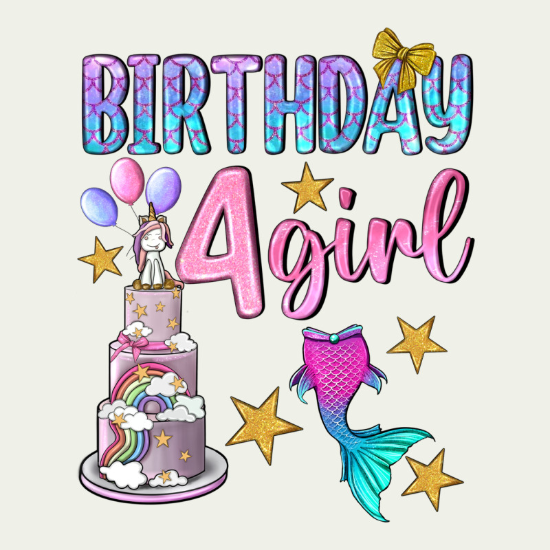 Birthday Girl 4 Urban Heavy Tee by BundleAndBundleShop | Teevron