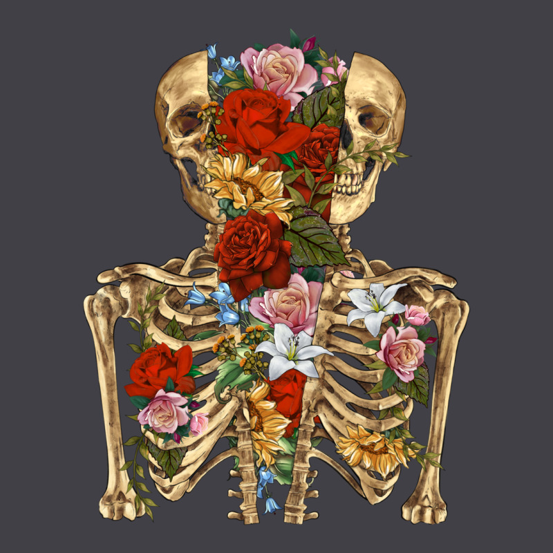 Flower Skeleton Heavyweight Hoodie by RanaPortraitStore | Teevron