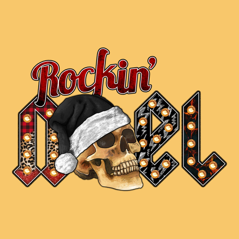 Rockin Noel Skull Vintage Hoodie by CowhideDigitalArt | Teevron