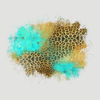 Turquoise Leopard Patch Classic Tee | Teevron