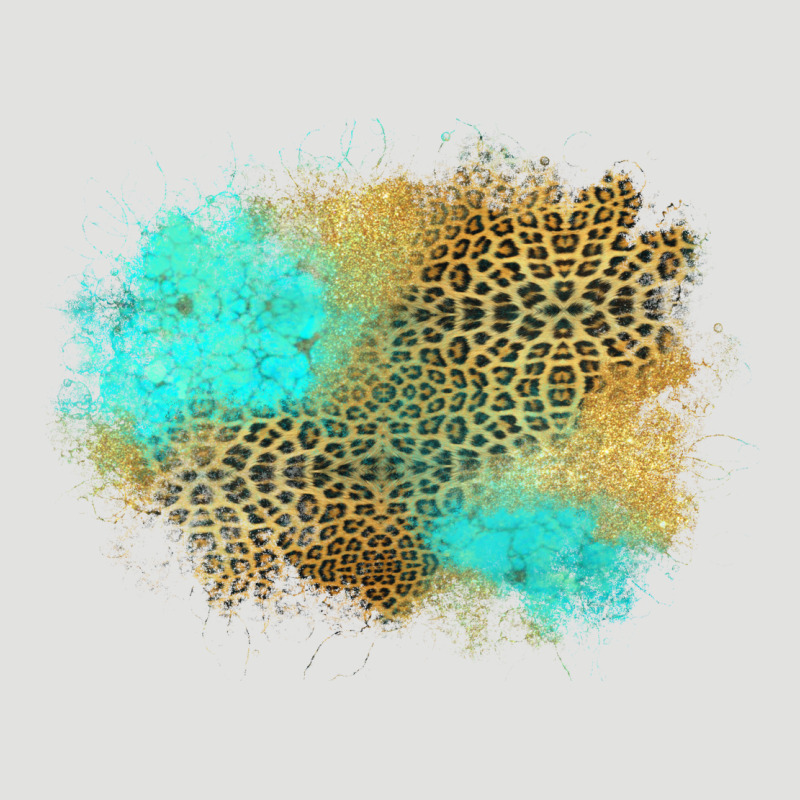 Turquoise Leopard Patch Classic Tee by Jasminsmagicworld | Teevron
