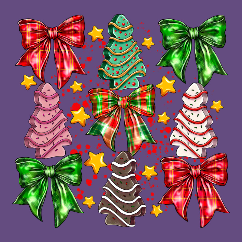 Christmas Cake Bow Vintage Hoodie by CowhideDigitalArt | Teevron