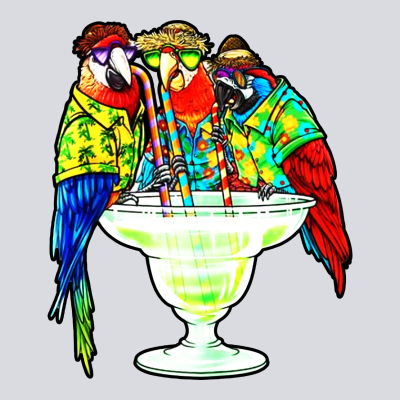Parrots Drinking Margarita Hawaiian Zipper Hoodie by artisFamous | Teevron