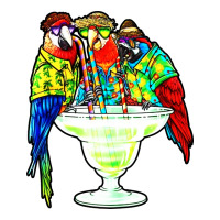 parrots drinking margarita hawaiian | Teevron