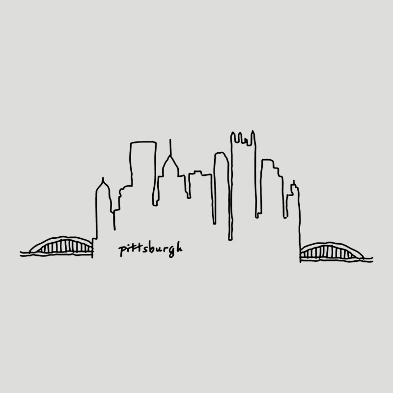 Pittsburgh Skyline City Zipper Hoodie by artisFamous | Teevron