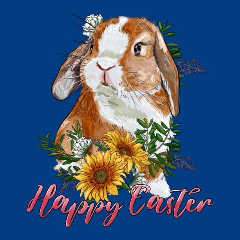 Happy Easter With Bunny And Sunflowers Premium Sweatshirt by RanaPortraitStore | Teevron
