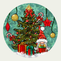 Christmas Tree And Gnome Urban Heavy Tee | Teevron