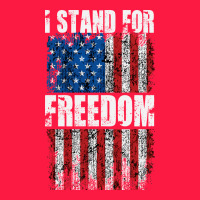 I Stand For Freedom With A Distressed American Flag Zipper Hoodie | Teevron