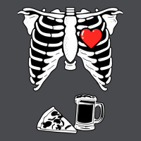 Dad Skeleton Halloween Beer Pizza Zipper Hoodie | Teevron