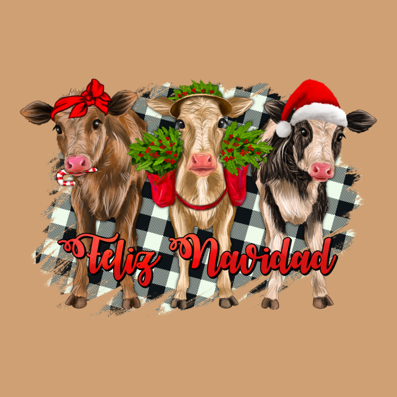 Feliz Navidad Heifers Front View Vintage Tee by RanaPortraitStore | Teevron