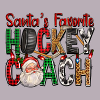 Santa's Favorite Hockey Coach For Christmas Vintage Tee | Teevron